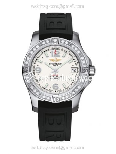 Breitling Colt 36 Diamond / Stratus Silver / Rubber A7438953.G803.237S