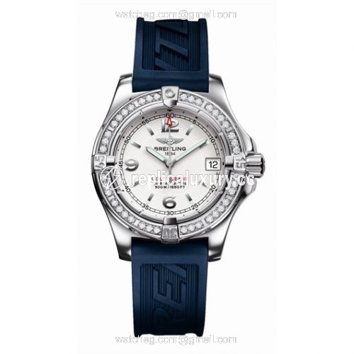 Breitling Colt Oceane Diamond / Silver / Rubber A7738011.G600.125S