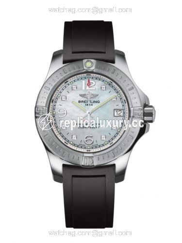 Breitling Colt Lady Pearl Diamond / Rubber / Pin A7738811/A769/133S/A14S.1