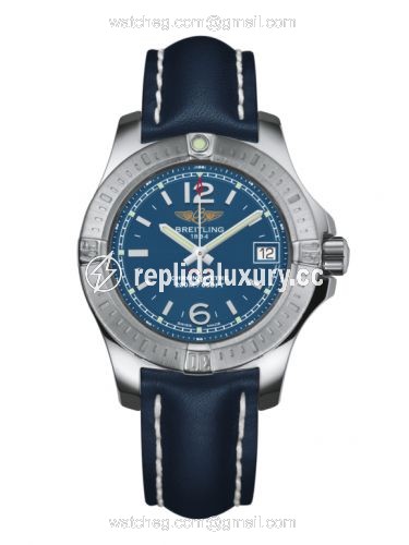 Breitling Colt Lady Mariner Blue / Calf / Pin A7738811/C908/116X/A14BA.1