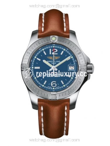 Breitling Colt Lady Mariner Blue / Calf / Pin A7738811/C908/406X/A14BA.1