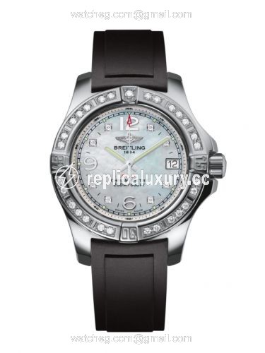 Breitling Colt Lady Diamond / Pearl Diamond / Rubber / Pin A7738853/A769/133S/A14S.1