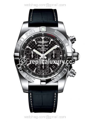 Breitling Chronomat 44 Stainless Steel / Carbon / Croco Rubber AB011012/BF76/296S/A20D.4