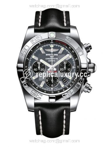 Breitling Chronomat 44 Stainless Steel / Blackeye Grey / Calf AB011012.F546.435X