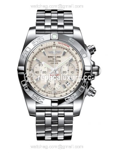 Breitling Chronomat 44 Stainless Steel / Silver / Bracelet AB011012.G684.375A