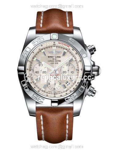 Breitling Chronomat 44 Stainless Steel / Silver / Calf AB011012.G684.433X