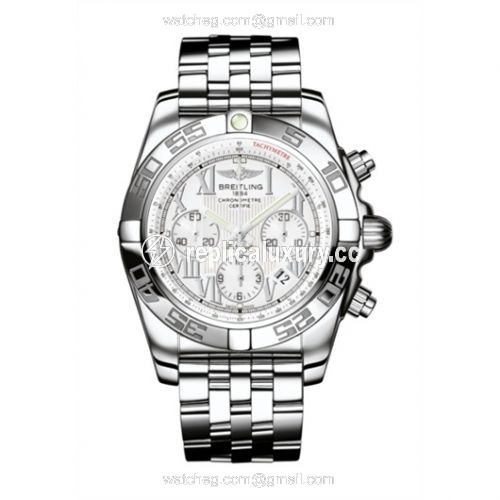Breitling Chronomat 44 Stainless Steel / Antarctica White / Bracelet AB011012.A690.375A