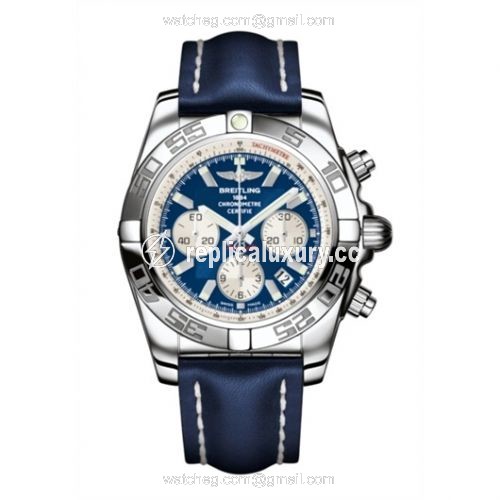 Breitling Chronomat 44 Stainless Steel / Blue / Calf / Pin AB011012/C788/105X/A20BA.1