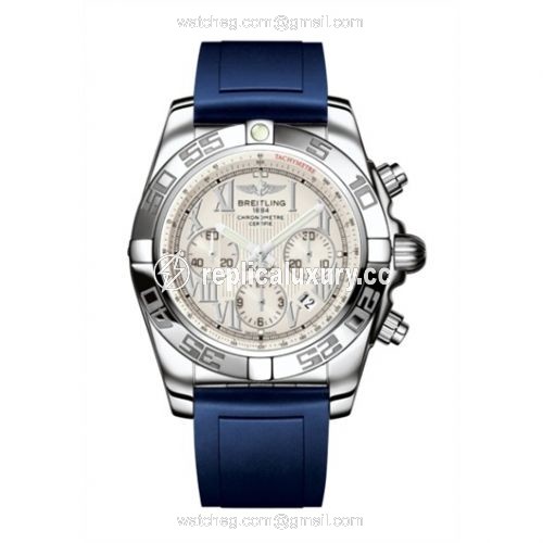 Breitling Chronomat 44 Stainless Steel / Sierra Silver Roman / Rubber AB011012.G676.145S