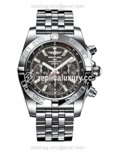 Breitling Chronomat 44 Stainless Steel / Carbon Black / Bracelet AB011012.M524.375A
