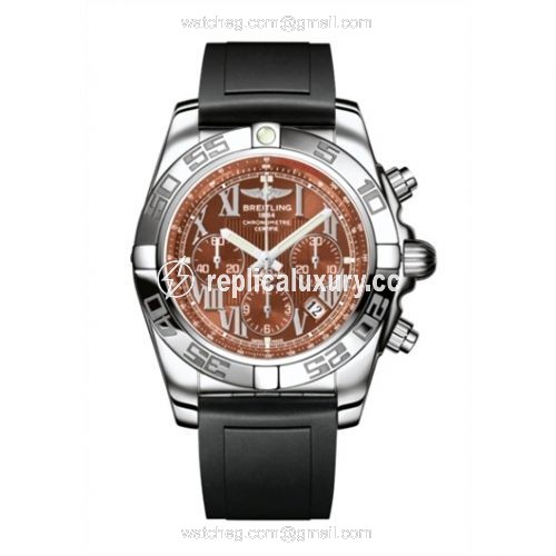 Breitling Chronomat 44 Stainless Steel / Amber / Rubber AB011012.Q566.131S