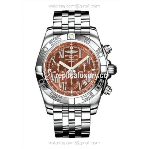 Breitling Chronomat 44 Stainless Steel / Amber / Bracelet AB011012.Q566.375A