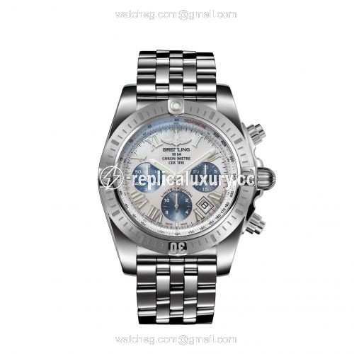 Breitling Chronomat 44 Stainless Steel / MOP - Roman / Japan Special Edition AB01154A1A1A1