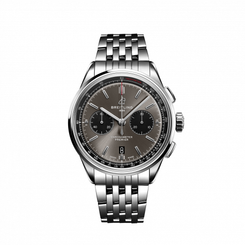 Breitling Premier B01 Chronograph 42 Stainless Steel / Anthracite / Bracelet AB0118221B1A1