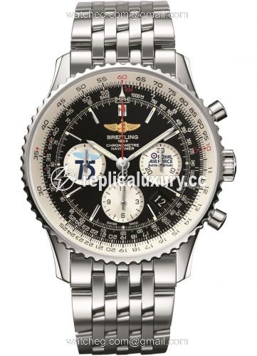 Breitling Navitimer 01 43 Stainless Steel / Battle of Britain / Bracelet AB01208U/BE28/447A