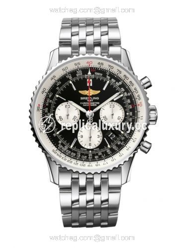 Breitling Navitimer 01 43 Stainless Steel / Black / Bracelet AB012012/BB01/447A