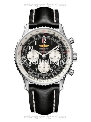 Breitling Navitimer 01 43 Stainless Steel / Black Arabic / Calf / Pin AB012012/BB02/435X/A20BA.1