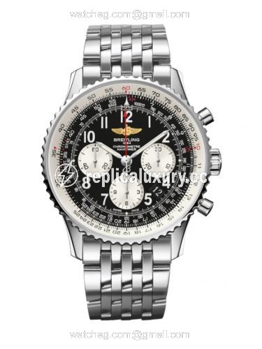 Breitling Navitimer 01 43 Stainless Steel / Black Arabic / Bracelet AB012012/BB02/447A