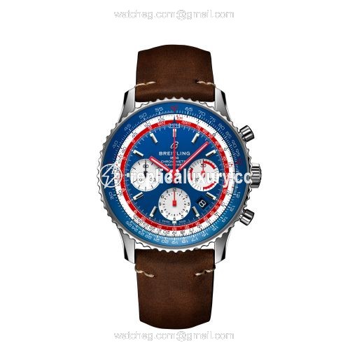 Breitling Navitimer 1 B01 Chronograph 43 Stainless Steel / Airline Editions Pan Am / Calf / Pin AB01212B1C1X1