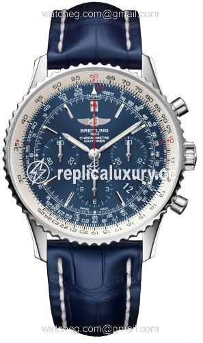 Breitling Navitimer 01 43 Stainless Steel / Blue Sky / Croco / Pin AB012512/C864/732P/A20BA.1