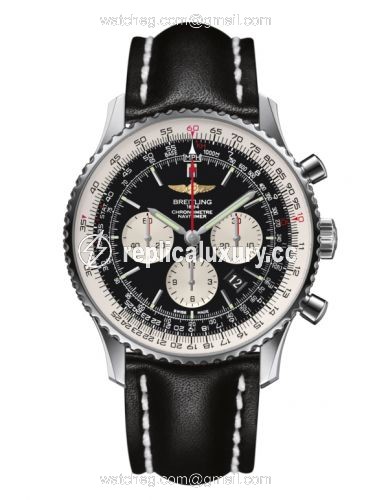 Breitling Navitimer 01 46 Stainless Steel / Black / Calf / Pin AB012721/BD09/441X/A20BA.1