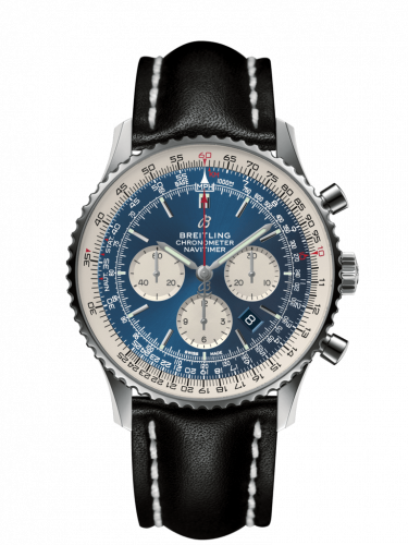 Breitling Navitimer 1 B01 Chronograph 46 Stainless Steel / Aurora Blue / Calf AB012721.CA05.441X