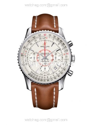 Breitling Montbrillant 01 Stainless Steel / Mercury Silver / Calf AB013012.G709.425X