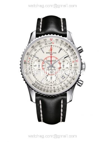 Breitling Montbrillant 01 Stainless Steel / Mercury Silver / Calf AB013012.G709.428X