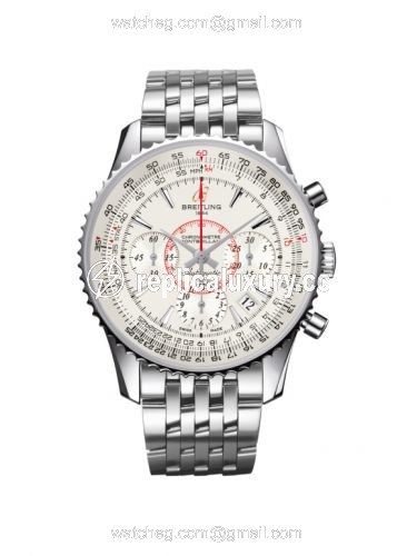 Breitling Montbrillant 01 Stainless Steel / Mercury Silver / Bracelet AB013012.G709.448A