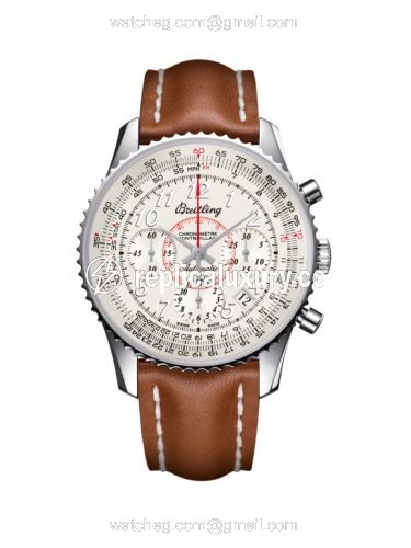 Breitling Montbrillant 01 Stainless Steel / Mercury Silver / Calf AB013012.G735.425X