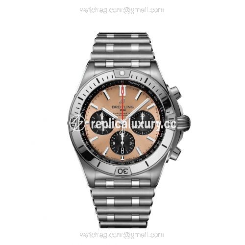 Breitling Chronomat B01 42 Stainless Steel / Copper / Rouleaux AB0134101K1A1