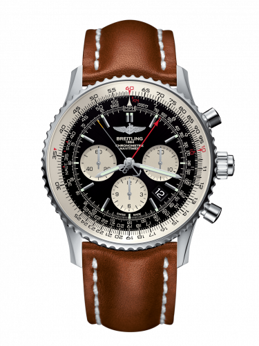 Breitling Navitimer Rattrapante Stainless Steel / Black / Calf / Pin AB031021/BF77/439X/A20BA.1