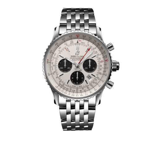 Breitling Navitimer Rattrapante Stainless Steel / Silver / Bracelet AB0310211G1A1