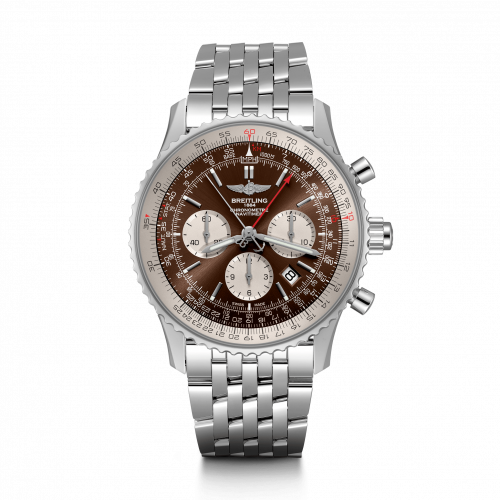 Breitling Navitimer Rattrapante Stainless Steel / Panamerican Bronze / Bracelet AB0310211Q1A1