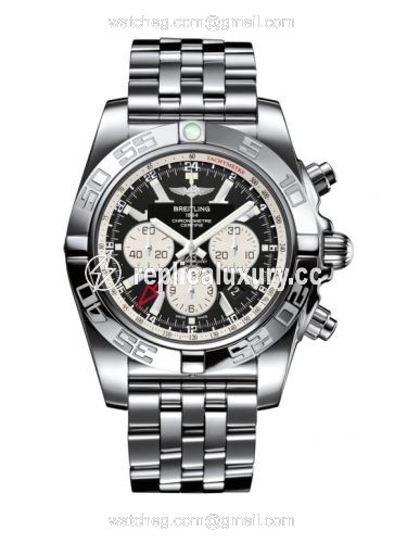 Breitling Chronomat 47 GMT Stainless Steel / Onyx Black / Bracelet AB041012.BA69.383A