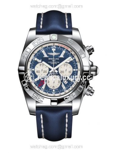Breitling Chronomat 47 GMT Stainless Steel / Metallica Blue / Calf AB041012.C834.101X