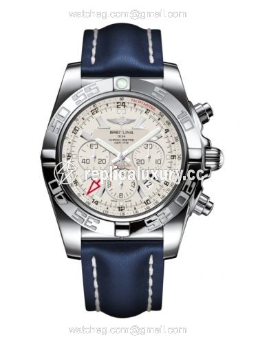 Breitling Chronomat 47 GMT Stainless Steel / Sierra Silver / Calf AB041012.G719.101X