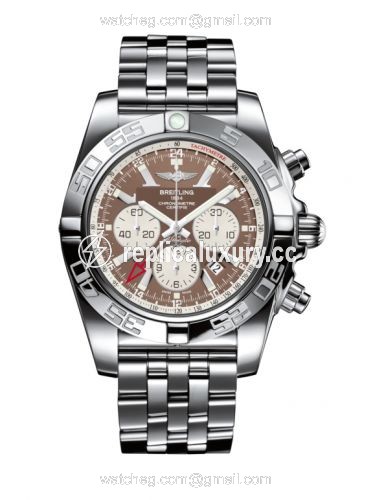 Breitling Chronomat 47 GMT Stainless Steel / Metallica Brown / Bracelet AB041012.Q586.383A