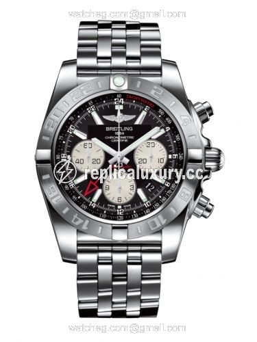 Breitling Chronomat 44 GMT Stainless Steel / Onyx Black / Bracelet AB042011.BB56.375A