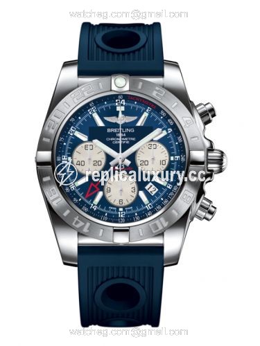 Breitling Chronomat 44 GMT Stainless Steel / Metallica Blue / Rubber AB042011.C851.211S