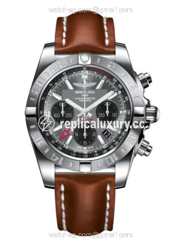 Breitling Chronomat 44 GMT Stainless Steel / Blackeye Grey / Calf AB042011.F561.433X