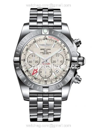 Breitling Chronomat 44 GMT Stainless Steel / Sierra Silver / Bracelet AB042011.G745.375A