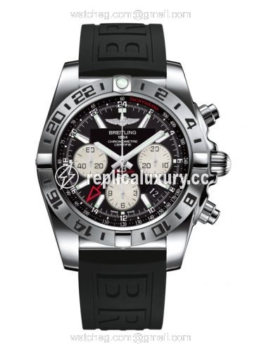 Breitling Chronomat 44 GMT Stainless Steel / Onyx Black / Rubber AB0420B9.BB56.152S
