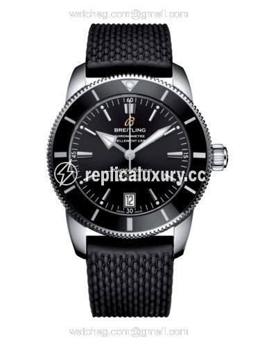 Breitling Superocean Heritage II 42 Stainless Steel / Black / Black / Rubber / Pin AB201012/BF73/278S/A20S.1