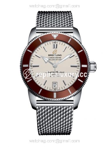 Breitling Superocean Heritage II 42 Stainless Steel / Bronze / Silver / Milanese AB201033.G827.154A