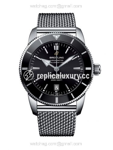 Breitling Superocean Heritage II 46 Stainless Steel / Black / Black / Bracelet AB2020121B1A1