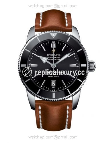 Breitling Superocean Heritage II 46 Stainless Steel / Black / Black / Calf / Pin AB202012/BF74/439X/A20BA.1