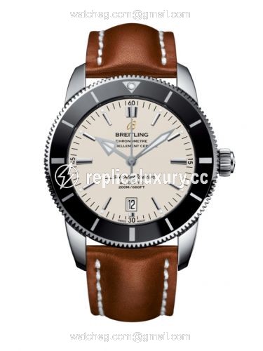 Breitling Superocean Heritage II 46 Stainless Steel / Black / Silver / Calf / Pin AB202012/G828/439X/A20BA.1