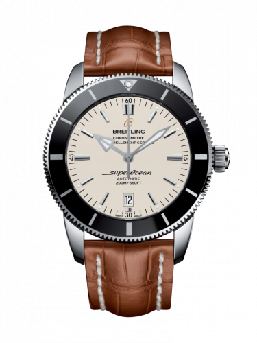 Breitling Superocean Heritage II 46 Stainless Steel / Black / Silver / Croco / Pin AB202012/G828/754P/A20BA.1