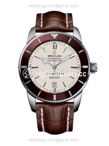 Breitling Superocean Heritage II 46 Stainless Steel / Bronze / Silver / Croco / Pin AB202033/G828/756P/A20BA.1